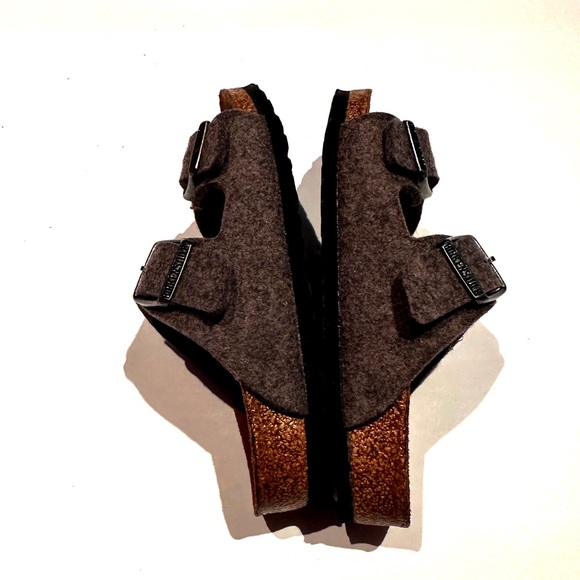Birkenstock Grey Felt Arizona Sandal EU Size 30 - Picture 3 of 6
